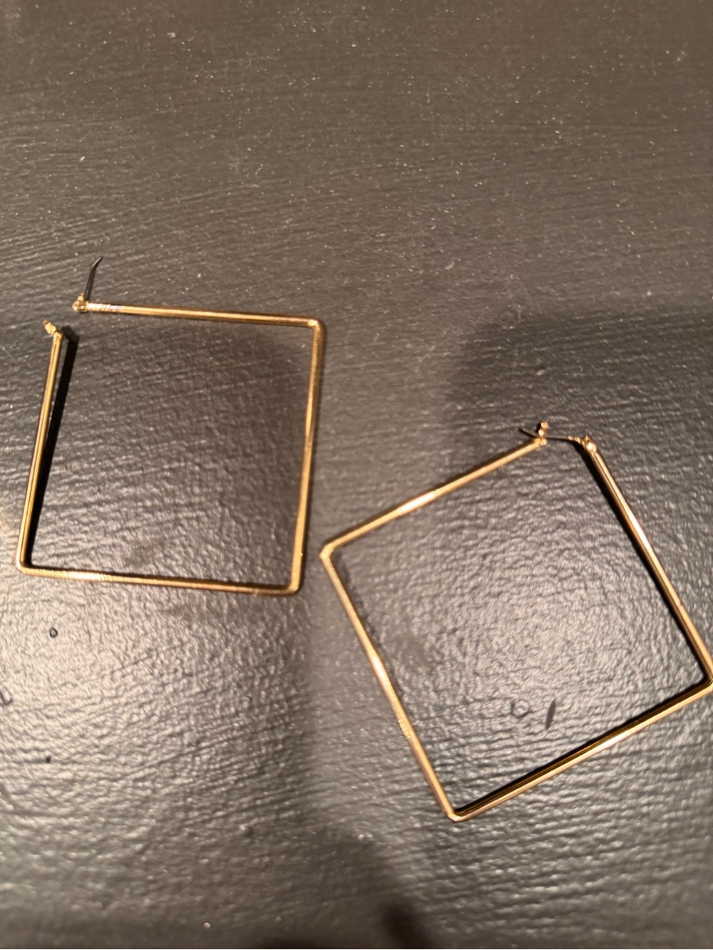 Uncommon James Gold Square Wire Hoop Earrings